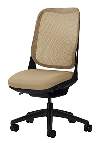 ライオン事務器 オフィスチェア アームレス ライド サンドベージュ 79838