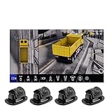 3D 360 Grad Auto Multi-winkel Lkw Rückansicht Kamera 4CH DVR SVM Vogel Auge Surround View Parkplatz System AHD Für RV Bus Van(None)