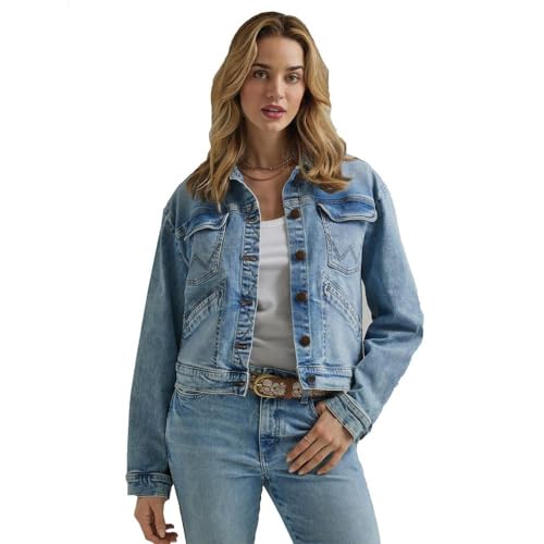 Wrangler Womens Light Wash Cowboy Jacket