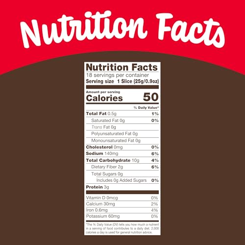 Nature's Own Life 100% Whole Grain Bread, Sugar Free Bread, Non-GMO Keto Friendly, 16 oz Loaf