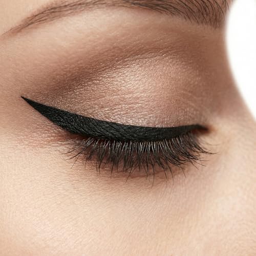 80 pares de adhesivos para delineador de ojos tipo gato negro miniatura 6