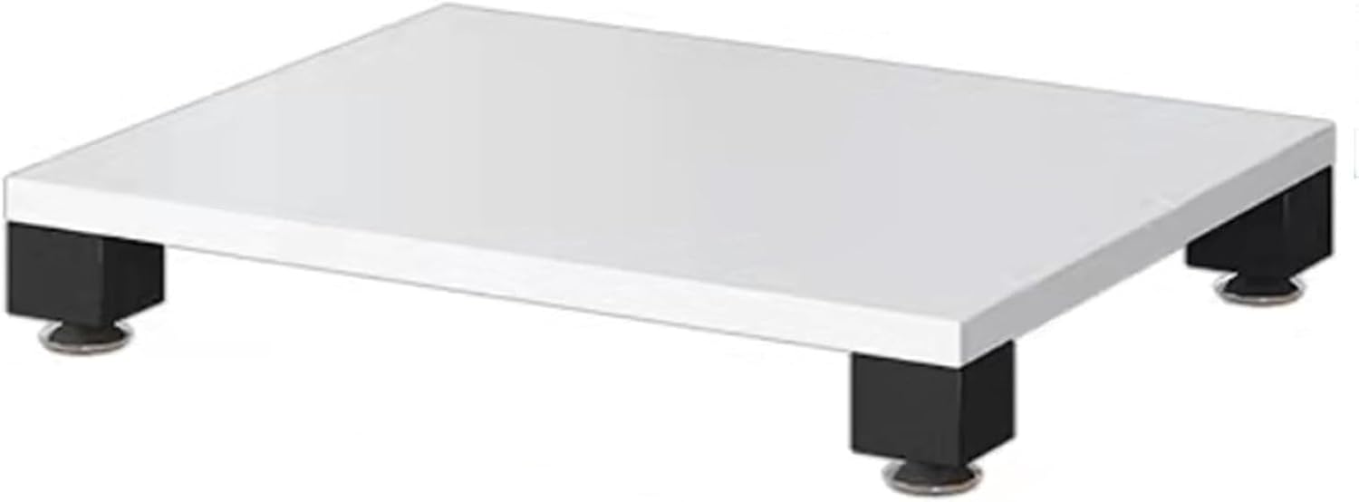 Heavy Duty Audio Component Rack, AV Media Stand with Feet, Storage for Entertainment Stereo Component, Audio Rack Tower Player Stand for Home/Office(White,10cm/3.9in)