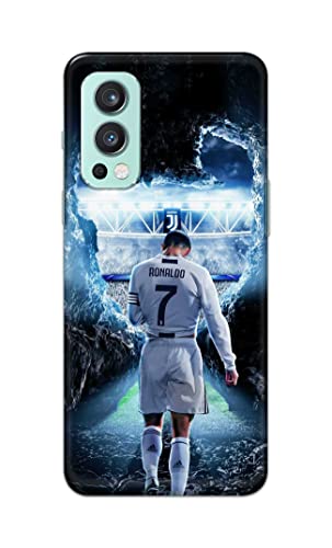 Image of Printed Hard Back Cover Case for OnePlus Nord 2 5G Back Cover (Footbal Legend) -702