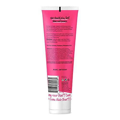 Marc Anthony Strengthening Conditioner, Grow Long - Anti-Frizz, Anti-Breakage & Nourishing Formula For Split Ends, & Hair Growth - Biotin, Vitamin E, Caffeine & Ginseng for Dry & Damaged Hair 8.4 fl oz