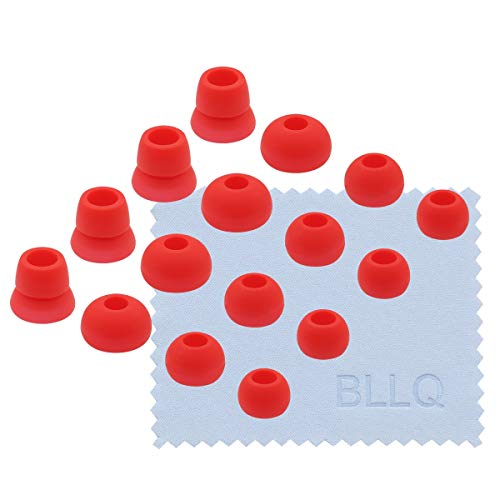 BLLQ Red Replacement Silicone Ear Tips Earbuds Buds for Powerbeats 3 Wireless Beats