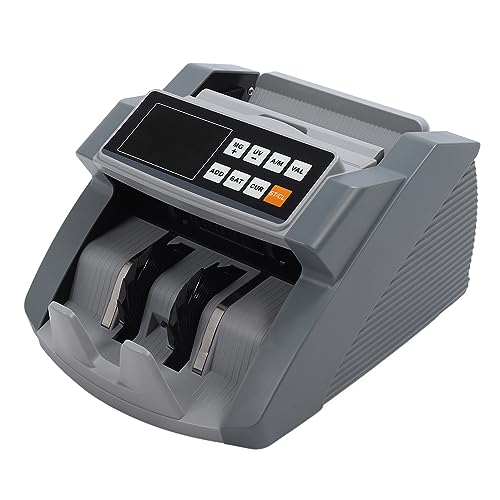 Liczarka Pieniędzy z Licznikiem Wartości, Wykrywaniem Fałszerstw MG/UG/IR Licznik Banknotów, Wyświetlacz LCD Dolar Euro CHN Tryby Dodawania i Partii Licznik Gotówkowy (Wtyczka UE)