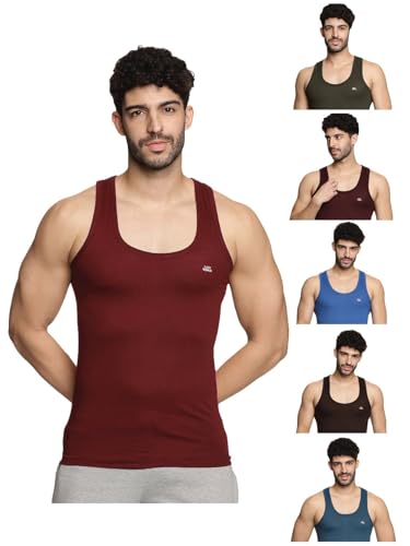 Image of LUX VENUS Men's Vest - 100% Cotton Premium Baniyan (Color May Vary)