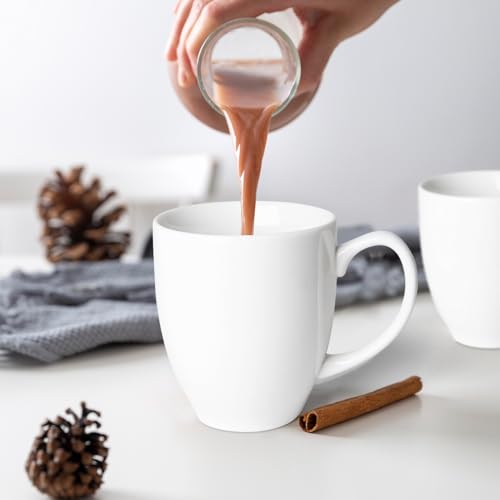 Set of 2 Durable 16 oz Coffee Cups, Large Coffee Mugs with Ergonomic Handle, Ceramic Mugs Dishwasher & Microwave Safe, Ideal Tea Mugs for Home, Office, Gifts (Coffee, Tea, Hot Cocoa, Latte Cup) by YINUOWEI - Image 6