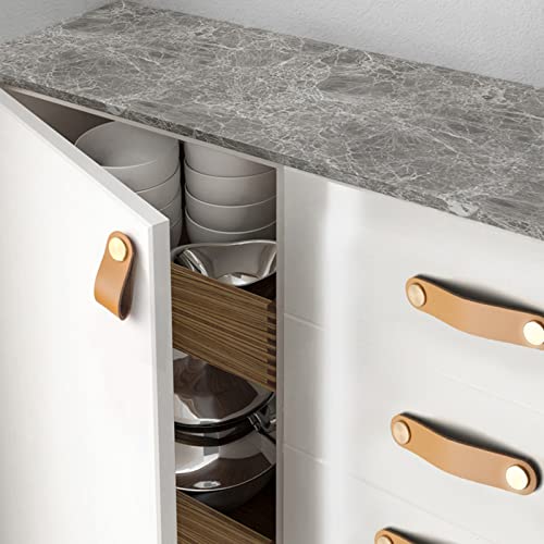 Picheng Leather Strips 1 Inch Wide 100 Inches Long, Leather Belt Strap Very Suitable For Pet Collars, Traction Ropes,Belts, Keychains Diy Craft Projects (Apricot) #TOP5