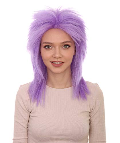 Wigs2you.com���f�B�[�X �t���E�B�b�O �X�p�C�N�}���b�g�X�^�C�� �R�b�p�[���b�h �ϔM�t�@�C�o�[ �y�� �p���N�E���b�N�E80�N��R�X�v���p - ���C���b�N