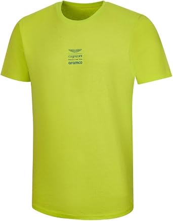 Aston Martin Cognizant F1 Mens Lifestyle Logo T-Shirt Lime, Small