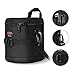 BPAULL Camera Lens Case DSLR Camera Lens Bag Fits for Canon Nikon Pentax Sony Olympus Panasonic and Other Camera Lens