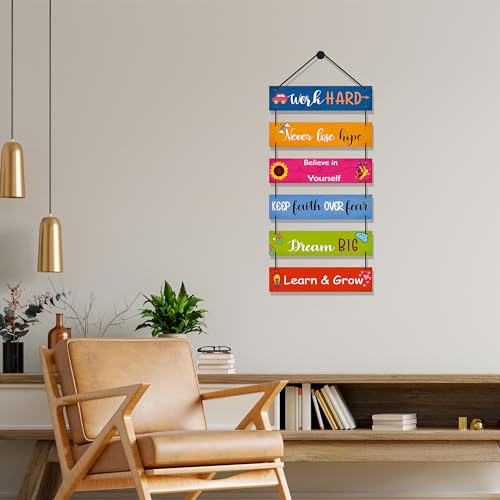 Image of Expleasia, Exuberant & Luxury Decor Decorative Wall Hanging Wooden Art Decoration Item for Home Office Living Room Bedroom Decoration Items Motivational quotes decor Gift Items (Work Hard)