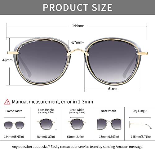 Sunglasses for Women & Men Retro Classic Aviator Vintage Sunglasses for Driving with UV Protection AB22052