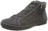 Echtes Leder Legero Damen Tanaro Hohe Sneaker, Grau (Fumo (Grau) 22), 42.5 EU (8.5 UK)
