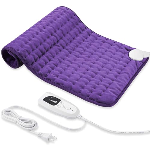 Electric Heating pad for Back Neck Shoulder Knee Arms Legs- Electric Heat Pads with 6 Heat Settings & Auto Shut Off &Dry/Moist Heat Heating Pad for Birthday Mother Father Girl Men Women