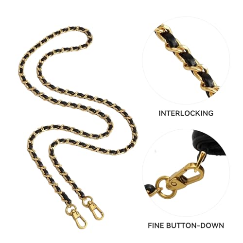 Image of Jiesinlov Purse Chain Adjustable Shoulder Strap with Small Metal Ball Replacement Transformation Crossbody Handbag