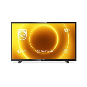 Philips 32PHS5505/12 32-Zoll-LED-Fernseher (Pixel Plus HD, Full-Range-Lautsprecher, 2 x HDMI, USB) Schwarz Glänzend [Modelljahr 2020]