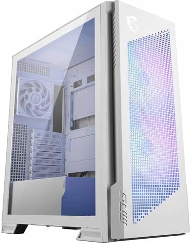 MSI MPG VELOX 300R AIRFLOW PZ WHITE Temperli Cam 2 x 120mm ARGB 1Xx 120 mm Fan E-ATX Gaming Bilgisayar Kasası - Görsel 2