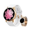 Jaylete Smartwatch voor dames, fitnessarmband, horloge, met gratis metalen band, voor sport, met bluetooth…