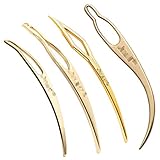 Set of 4 Pcs Gold Dreadlocks Tool Tightening and Interlocking Tools Hair Accessories for Sisterlock...