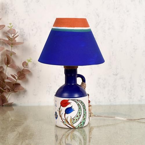Image of Ivory Glow Ceramic Lamp & Shade