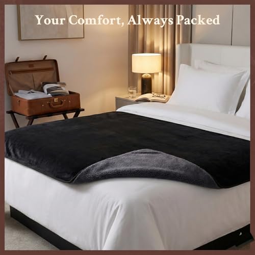 Waterproof Blanket for Bed, Couch, Sofa, Reversible Black & Grey, 40"x60" by DouxDosy - Used condition - Image 5
