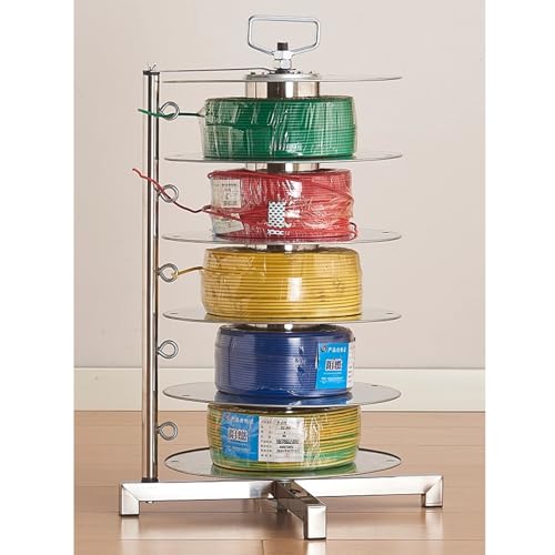 WUHUQN Commercial Industrial Grade Metal Wire Rack Dispenser, 2/3/4/5 Layers Removable for Separate Use Up to 100 Lbs Capacity, for 1-10 Square