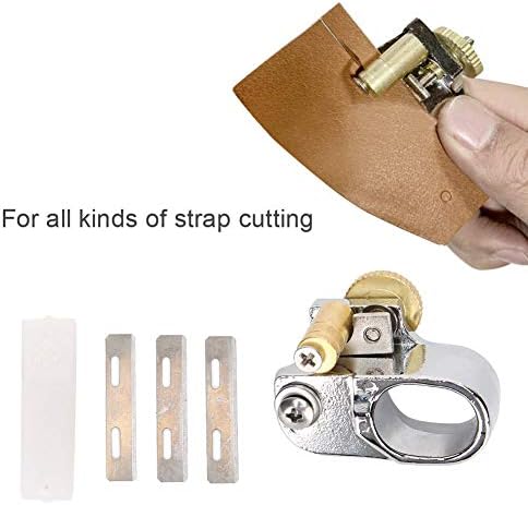 Leather Strip and Strap Cutter, Belt Cutter Tool Leathercraft Hand Cutting Accessories, Maximum Cutting Width: 12mm