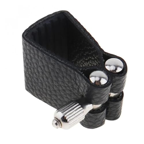 Ligadura De Couro Durável Alto Sax Bocal Clipe Para Baixo E Com Prendedor De Borracha Macia Para Sax