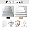 PLIGREAT 15 Strips Linen Texture Stair Riser Decals, Peel and Stick Stair Stickers for Steps 18x100cm Self-Adhesive Vinyl Abstract Style Staircase Murals for Home Hotel Decor #4