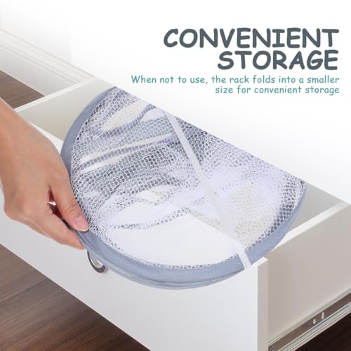 TOPPERFUN Atmungsaktives Trockennetz trocknendes Netz Kleiderständer zum Aufhängen von Kleidung hängender Maschentrockner Wäscheständer für den Innenbereich Wäscheständer aus Mesh Stoff