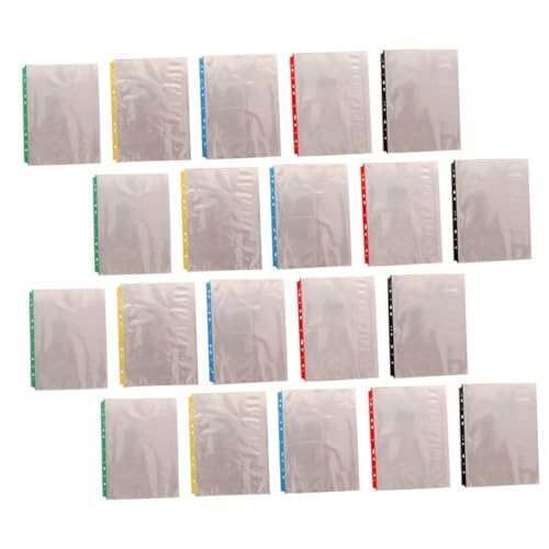 Protège-feuilles transparents 11 trous pour organiser les cours et le travail