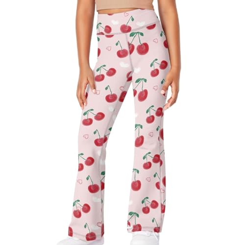 Girls Flare Legging Stretch High Waist Cross Yoga Pants Casual Bootcut Stretch Sports Sweatpants for 5-14 Teens3