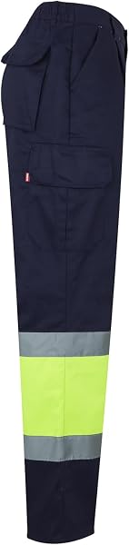 VELILLA 157, Pantalón Bicolor, Multibolsillos, Alta Visibilidad - 4