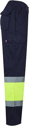 VELILLA 157, Two-Tone Trousers, Multi-pockets, High Visibility