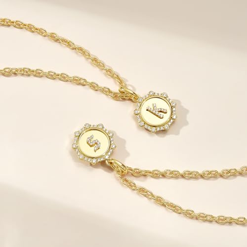 KissYan Initial Necklaces for Women with Cubic Zirconic Letter Pendant(C) by KissYan - Used condition - Image 6