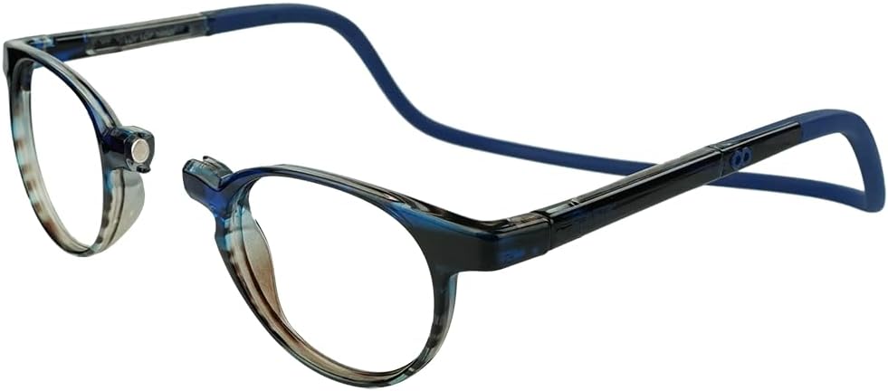 Clic Magnetic Reading Glasses by Slastik, Computer Readers, Soft Foldable Band, Adjustable Temples, Taku