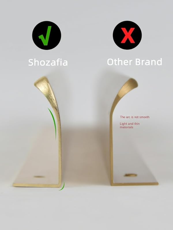 Shozafia 4 Pack Finger Pulls for Cabinets Finger Handles Drawer Edge Tab Pull, Modern Dresser Long Concealed Handles Kitchen Cabinet Hardware (4.72"(120mm),Coffee) by Shozafia - Image 5