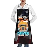 Schürze Schlaf Mit Einem LKW-Fahrer, Die Liefern Immer. Grillschürze Kann Hände Abwischen Leicht Zu Reinigende Schürze Herren & Damen, Für Hausarbeit, Restaurant, Küche, 52x72cm