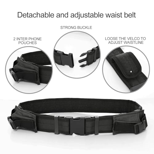 Lixada Tactical Vest Mens Polyester Military Hunting Waistcoat for Airsoft War Game Fishing Hiking - Image 6