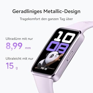 HUAWEI Band 10 Smartwatch,KI-gestütztes Fitness-Tracking,Professionelle Schlafanalyse,Bis zu 14 Tage Akkulaufzeit,Schlankes Gehäuse aus Aluminiumlegierung,iOS & Android,Blau