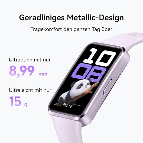HUAWEI Band 10 Smartwatch, KI-gest&uuml;tztes Fitness-Tracking, Professionelle Schlafanalyse, Bis zu 14 Tage Akkulaufzeit, Schlankes Geh&auml;use aus Aluminiumlegierung,iOS & Android, Wei&szlig;