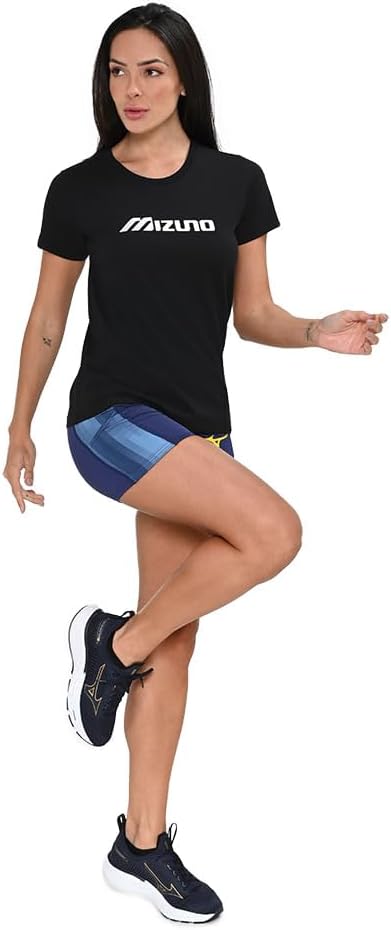 Camiseta Mizuno Basic Run B. Masculina, Preto, P