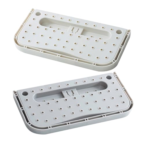 VALICLUD 2pcs Wall Mounted Foldable Shoe Rack with Suction Cups Space Saving Hanging Storage Organizer for Slippers and Shoes for Entryway Closet and Apartments