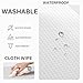 Login Life 12 Pcs Refrigerator Liners for Glass Shelves Washable and Cuttable，Waterproof Oilproof，Suitable for Non-Adhesive Shelf or Drawer Liner，Easy to Clean, Ideal Household Essentials