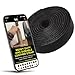 TOFL Leather Strap Black 5/8 Inch Wide and 72 Inches Long