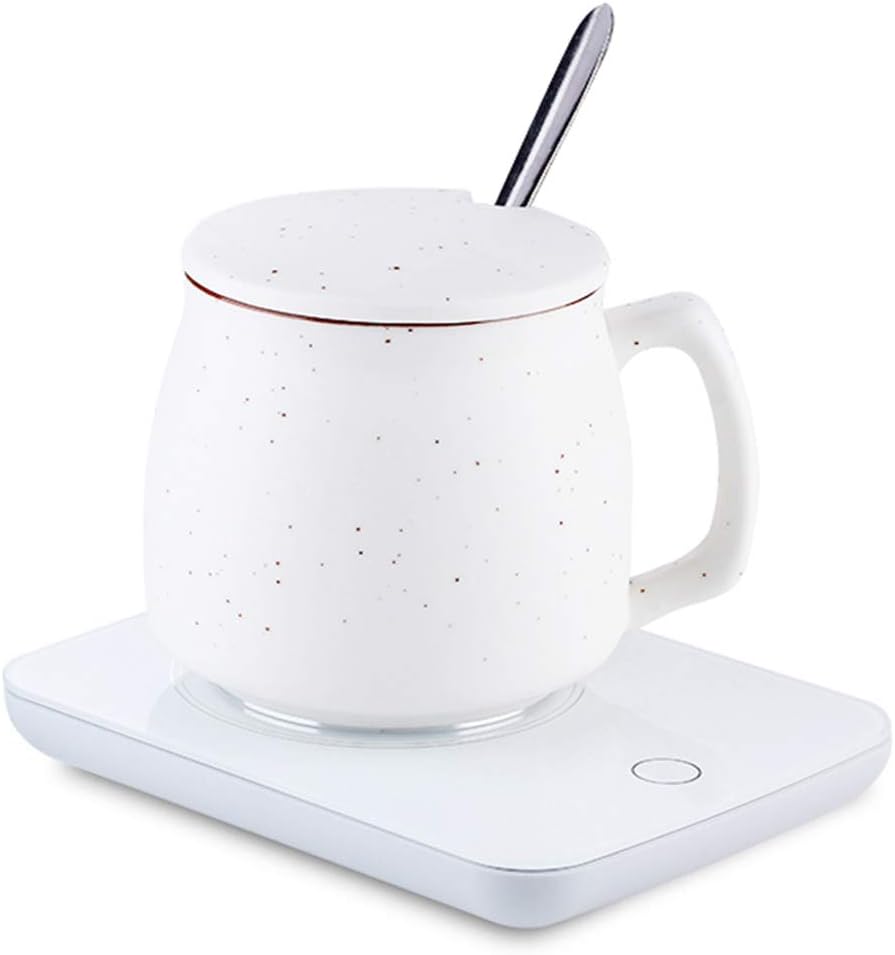 Longwei Coffee Mug Warmer, Auto Shut Off Cup Warmer Electric Coffee Heater Plate Beverage Warmer for Office/Home (Up to 131℉/55℃)