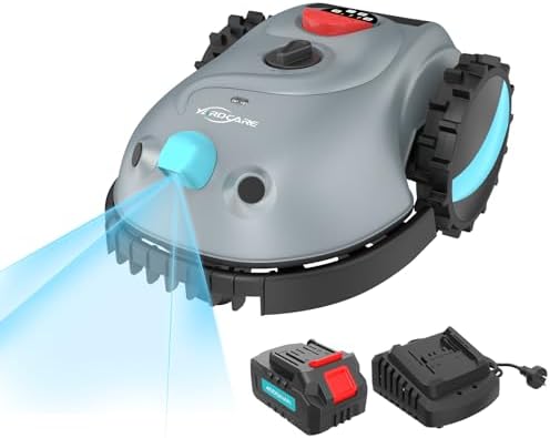 YARDCARE V100 Robot Cortacesped Electrico, Navegación Visual, Evi...