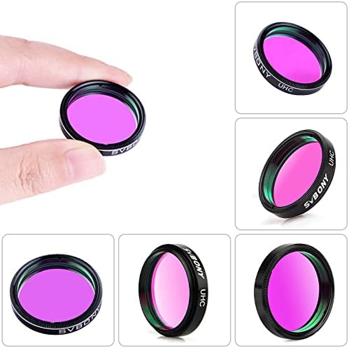 Svbony 1.25" Telescope Filter with High Contrast Optical Lens UHC Filter Aluminum Frame Telescope Eyepiece Filter